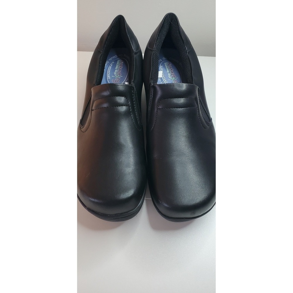 Hawkwell PR Work Duty Clogs Mens 10 Black Slip Resistant Nursing Service Shoes